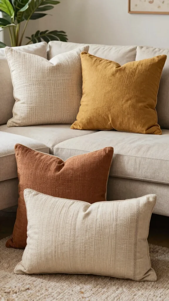 11 Boho Pillow Covers Ideas for a Relaxed and Stylish Home Look - 10. Layered Looks 1