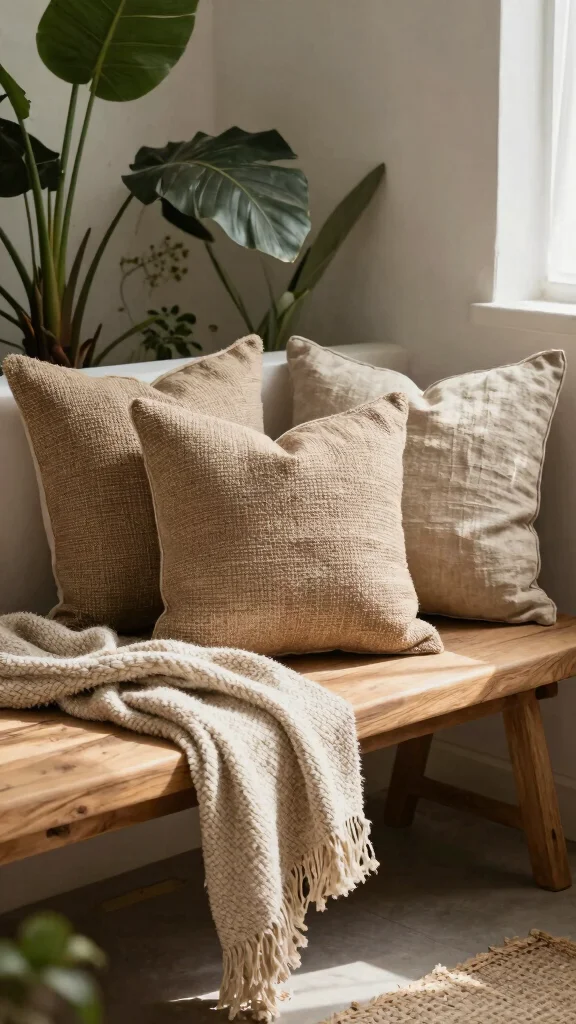 11 Boho Pillow Covers Ideas for a Relaxed and Stylish Home Look - 2. Earthy Textures 1