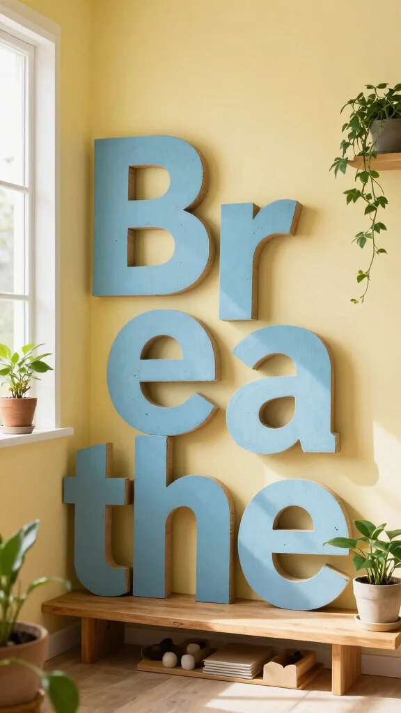 11 Cardboard DIY Wall Art Ideas That Look Surprisingly Stylish - 3. Upcycled Cardboard Letters 1