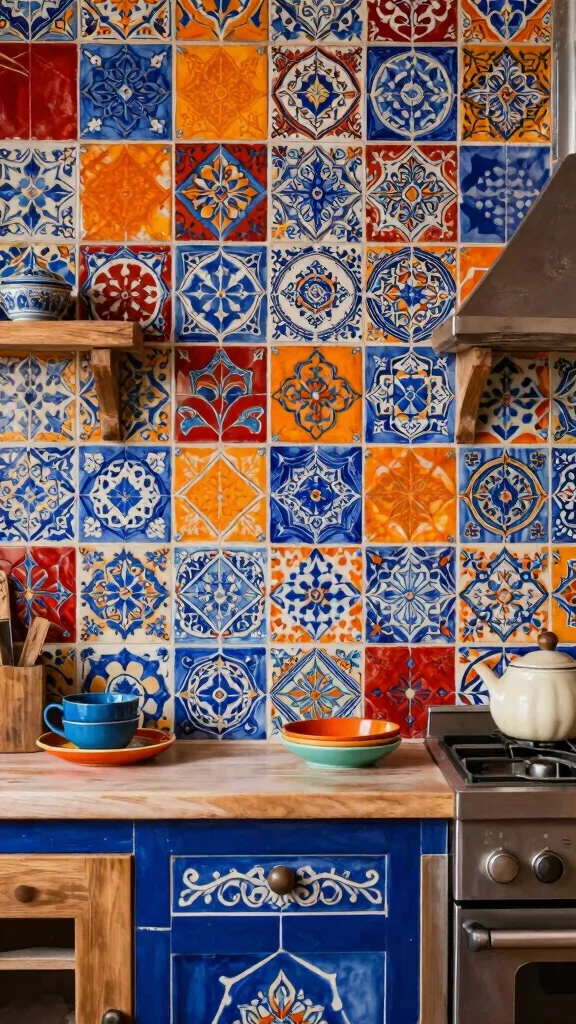 11 Ceramic Wall Art Tiles Ideas for Stylish and Decorative Wall Accents - 7. Global Inspirations 1