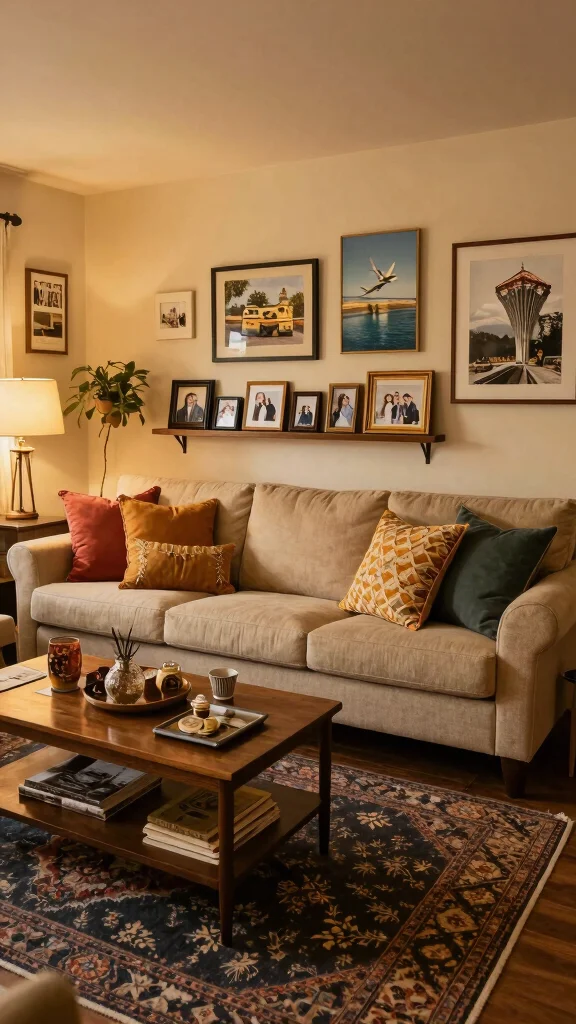 11 Dark Rug Living Room Ideas for a Bold and Sophisticated Look - 11. Personalizing Your Space 1