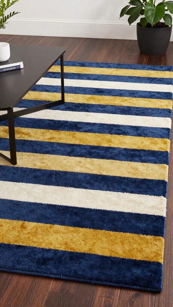 11 Easy Rug Tufting Designs for Beginners Who Want Stylish Results - 4. Stripes with a Twist 1