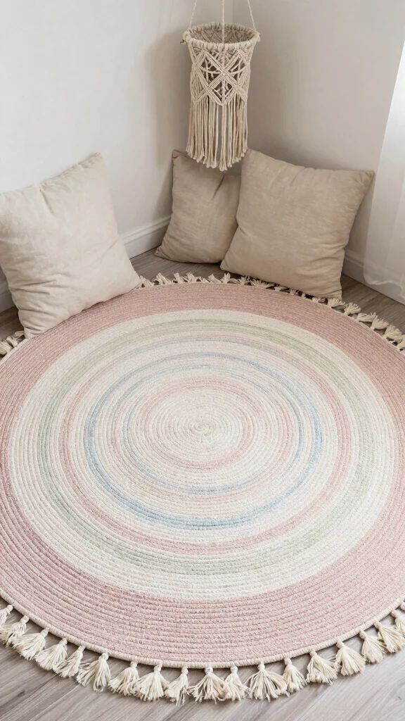 11 Easy Rug Tufting Designs for Beginners Who Want Stylish Results - 6. The Boho Circle 1