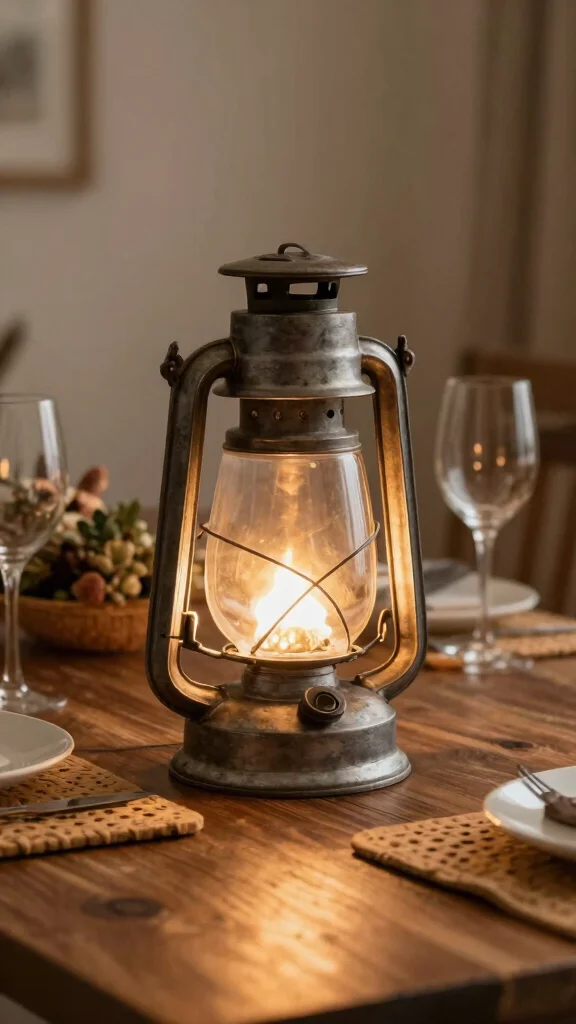 11 Glass Table Lamp Ideas for a Bright and Sophisticated Look - 11. Lantern Style Glass Lamp 1