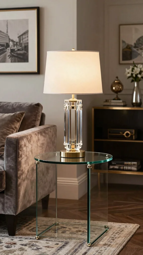 11 Glass Table Lamp Ideas for a Bright and Sophisticated Look - 3. Art Deco Glass Lamp 1