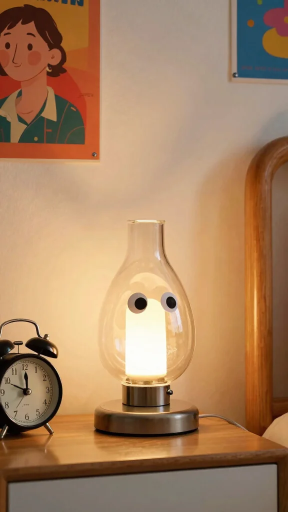 11 Glass Table Lamp Ideas for a Bright and Sophisticated Look - 8. Retro Glass Table Lamp 1