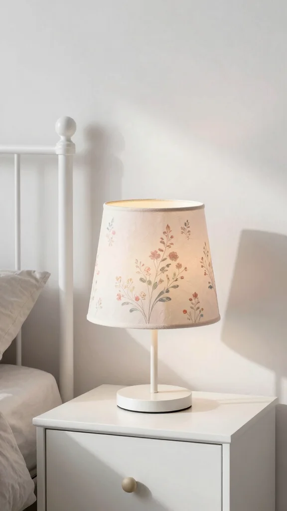 11 Hand Painted Lamp Shades Ideas for Artistic and Personalized Decor - 3. Elegant Simplicity 1