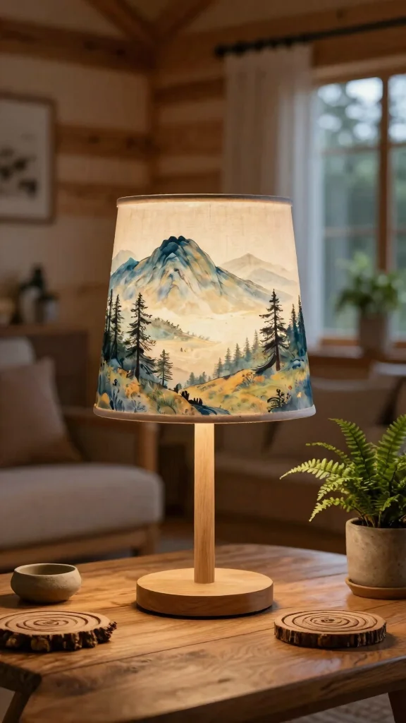 11 Hand Painted Lamp Shades Ideas for Artistic and Personalized Decor - 4. Nature-Inspired Designs 1