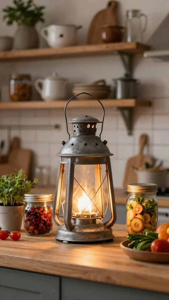 11 Kitchen Counter Lamp Ideas to Brighten Up Your Cooking Space - 5. Charming Lanterns 1