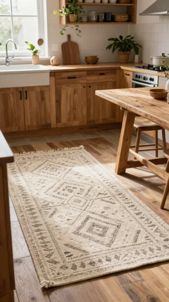 11 Kitchen Runner Rug Ideas for a More Practical and Beautiful Kitchen - 1. Organic Cotton Bliss 1