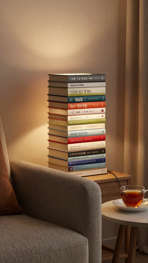 11 Lamp Making Ideas for Creative and Functional DIY Decor - 6. Stylish Book Lamp 1
