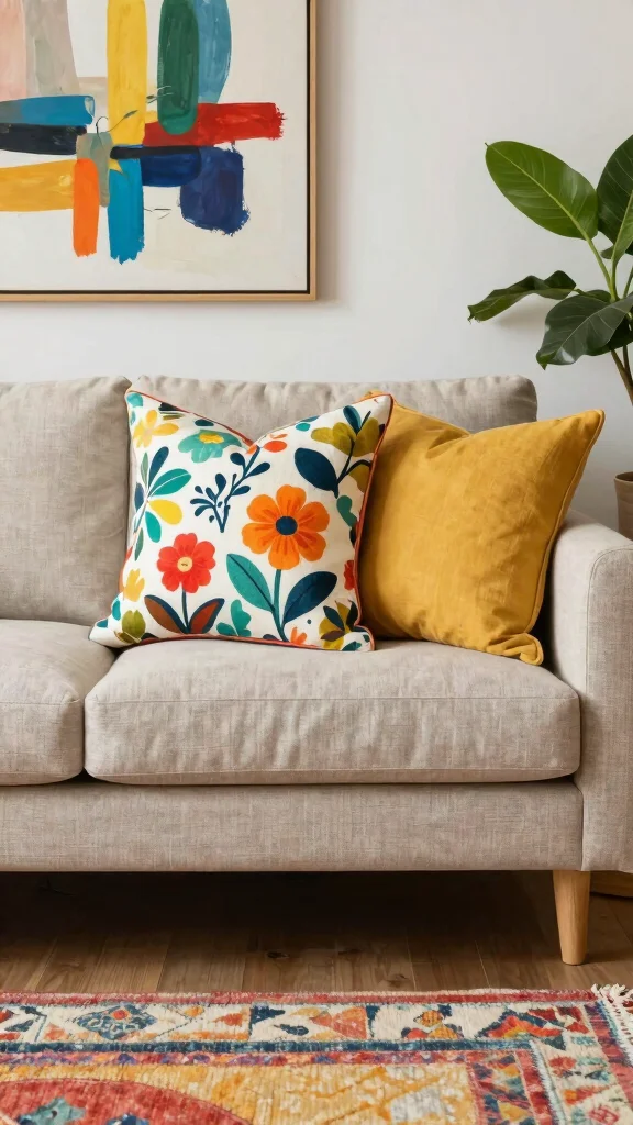 11 Linen Pillow Covers Ideas for a Soft and Timeless Home Style - 4. Bold Patterns for a Statement 1