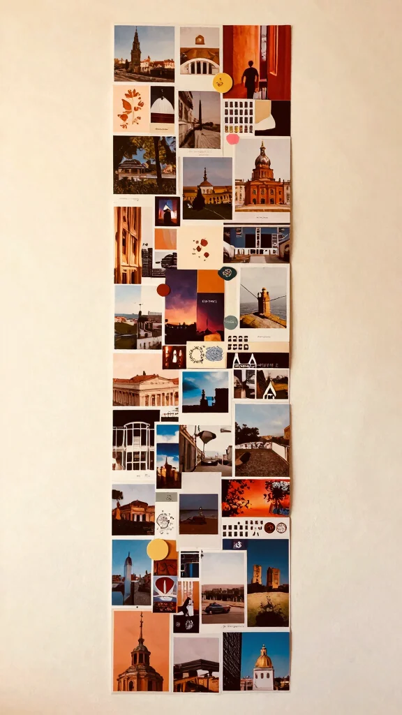 11 Long Vertical Wall Art Ideas for Narrow Walls That Need Impact - 10. Long Vertical Collage 1