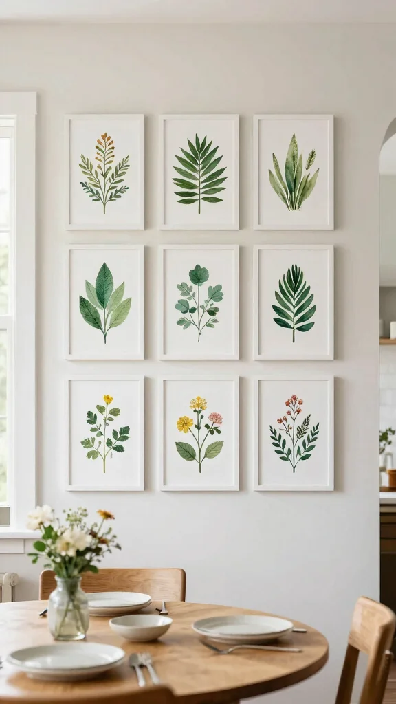 11 Long Vertical Wall Art Ideas for Narrow Walls That Need Impact - 2. Vertical Botanical Prints 1