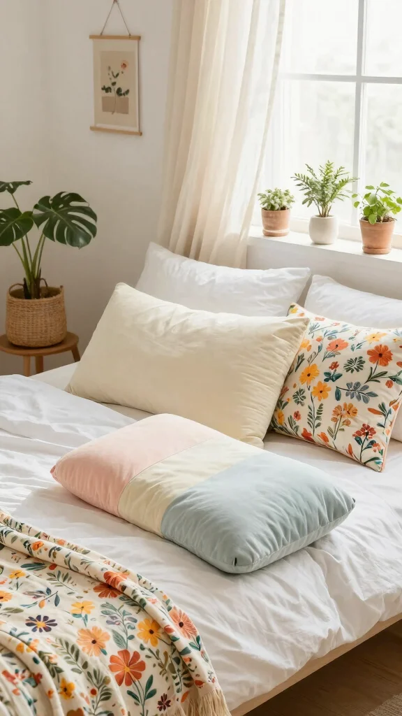 11 Lumbar Pillow on Bed Ideas to Create a Styled and Comfortable Look - 7. Seasonal Changes with Lumbar Pillows 1