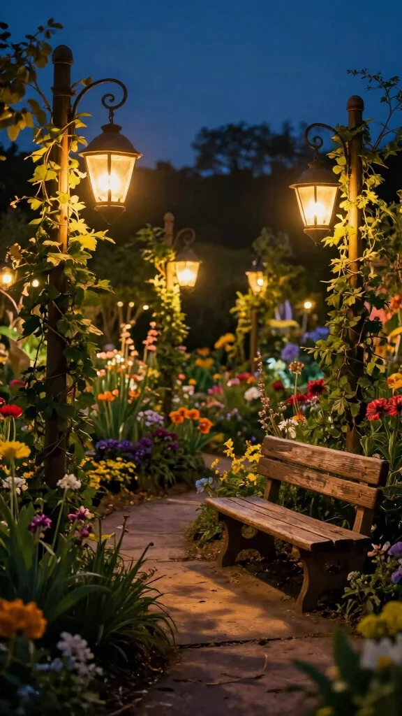 11 Outdoor Lamp Post Ideas to Add Charm and Light to Your Exterior - 4. Charming Lanterns on Posts 1