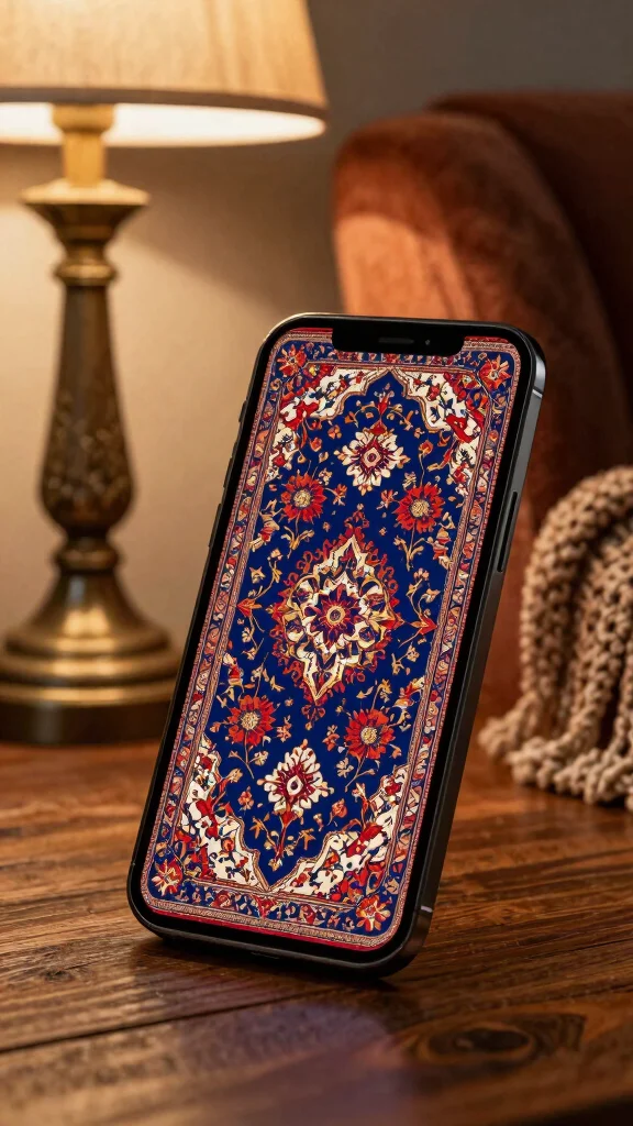 11 Persian Rug Wallpaper iPhone Ideas for a Rich and Vintage-Inspired Screen Look - 1. Timeless Tradition: Classic Persian Patterns 1