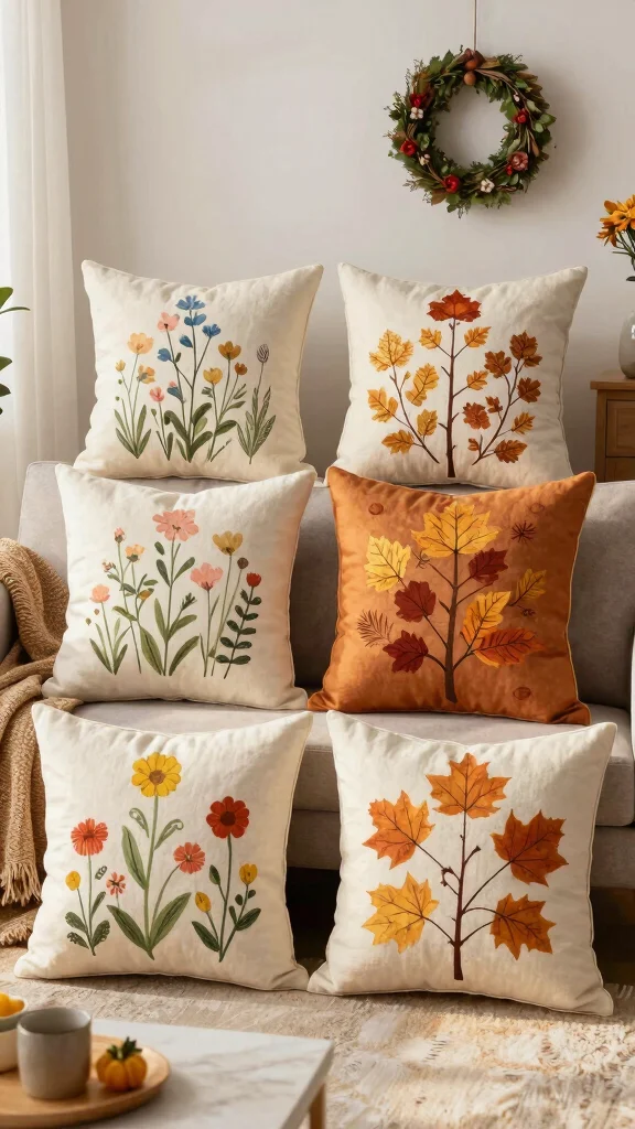 11 Pillow Covers Tutorial Ideas for Easy and Stylish DIY Projects - 11. Seasonal Pillow Covers 1