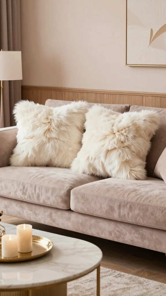 11 Pillow Covers Tutorial Ideas for Easy and Stylish DIY Projects - 6. Faux Fur Pillow Covers 1