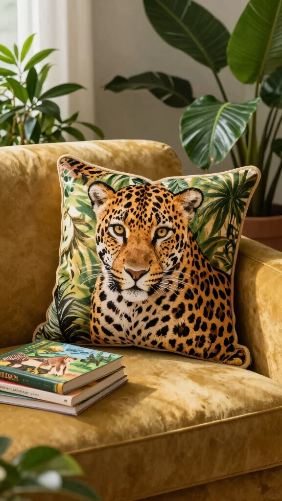 11 Reading Pillow Pattern Free Ideas for Cozy and Practical DIY Comfort - 6. Animal Print Pillow 1