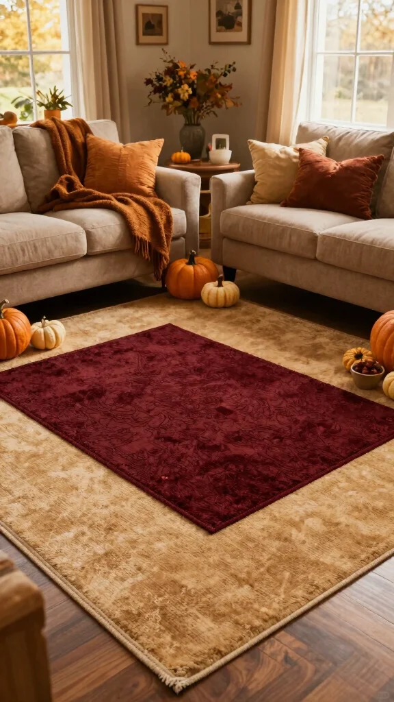 11 Rug Layering Living Room Ideas for Added Texture and Depth - 7. Layering for Seasonal Changes 1