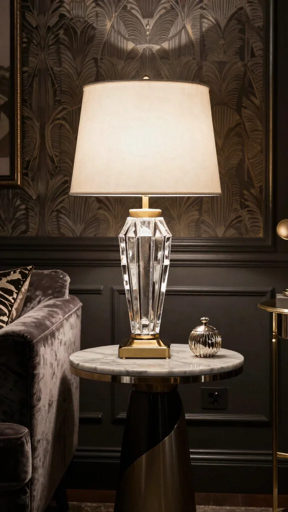 11 Vintage Table Lamp Ideas for Timeless Charm and Warm Lighting - 3. Art Deco-Inspired Designs 1