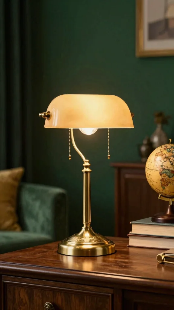 11 Vintage Table Lamp Ideas for Timeless Charm and Warm Lighting - 8. Vintage Brass Lamps 1