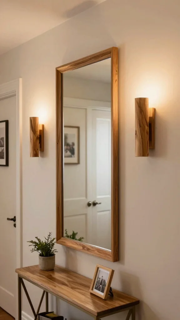 11 Wood Lamp Design Ideas for Warm and Natural Home Lighting - 7. Natural Wood Wall Sconces 1