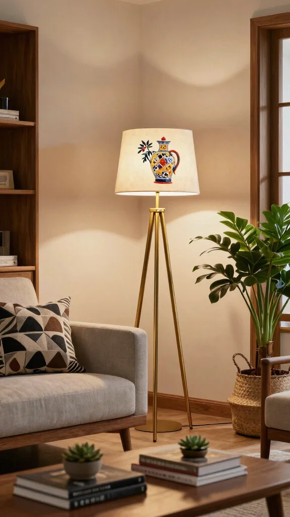 12 Aesthetic Table Lamp Ideas for a Beautiful and Trendy Room Setup - 1. Mid-Century Modern Marvel 1