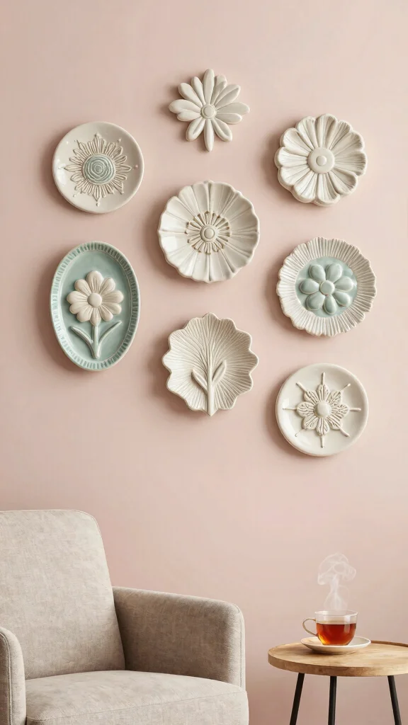 12 Ceramic Wall Art Sculpture Ideas for a Modern Handmade Look - 7. Textured Patterns 1