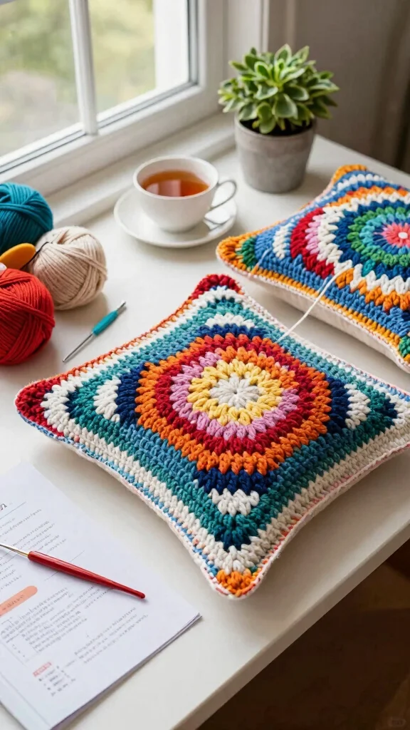 12 Crochet Pillow Cover Pattern Free Ideas for Beautiful Handmade Cushions - 12. DIY Kits for Beginners 1