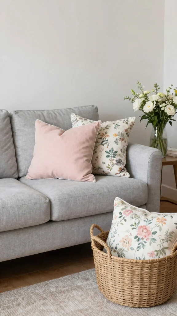 12 Gray Couch Pillow Ideas for a Polished and Cozy Living Room - 9. Seasonal Switch-ups 1