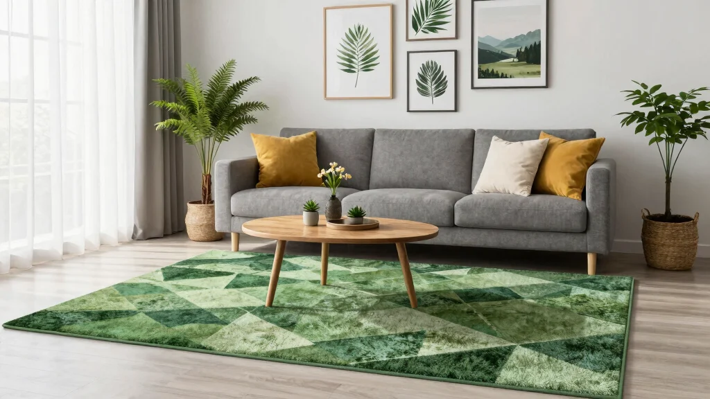 12 Green Rug Living Room Ideas for a Fresh and Stylish Space