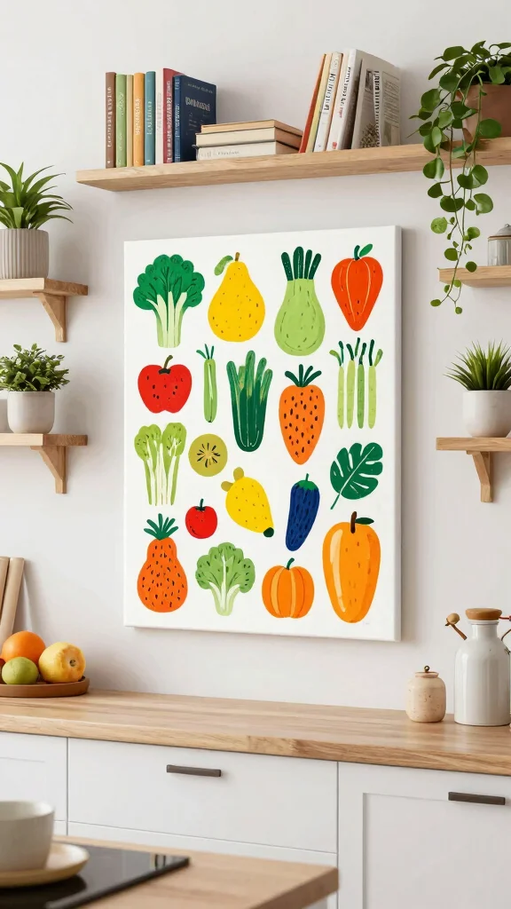 12 Kitchen Wall Art Ideas That Add Character to Everyday Spaces - 11. Canvas Wall Art with Recipe Themes 1