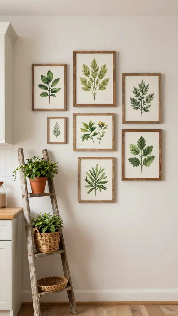 12 Kitchen Wall Art Ideas That Add Character to Everyday Spaces - 2. Botanical Prints 1