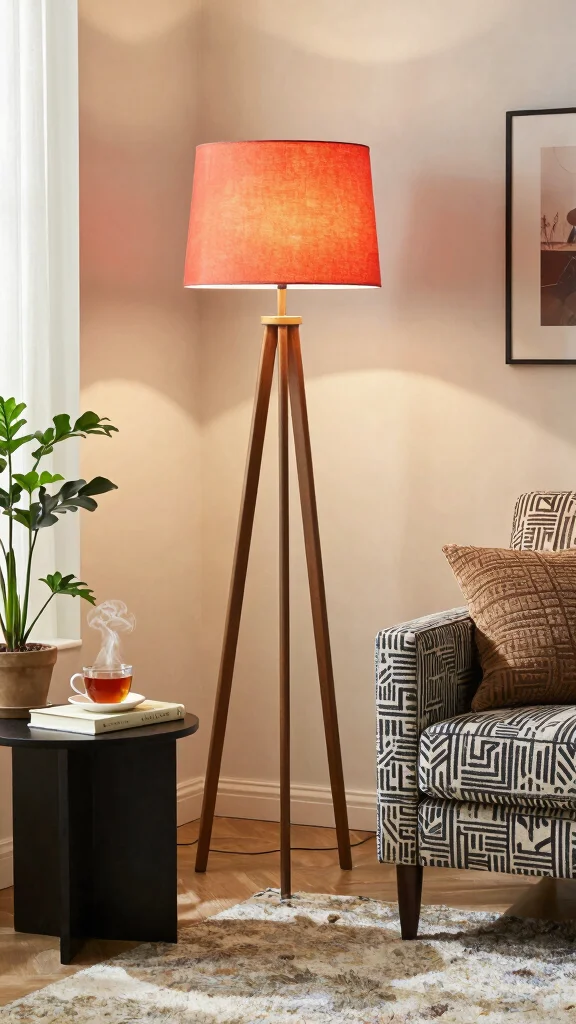 12 Mid Century Modern Floor Lamp Ideas for a Timeless and Stylish Living Room - 1. The Classic Tripod Lamp 1