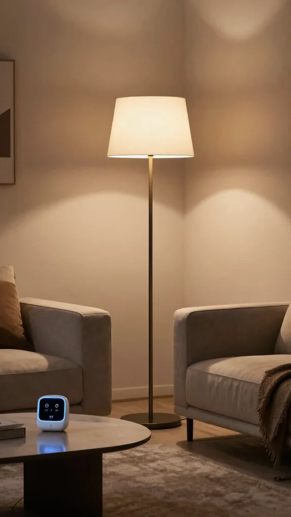 12 Mid Century Modern Floor Lamp Ideas for a Timeless and Stylish Living Room - 12. Smart Floor Lamps 1