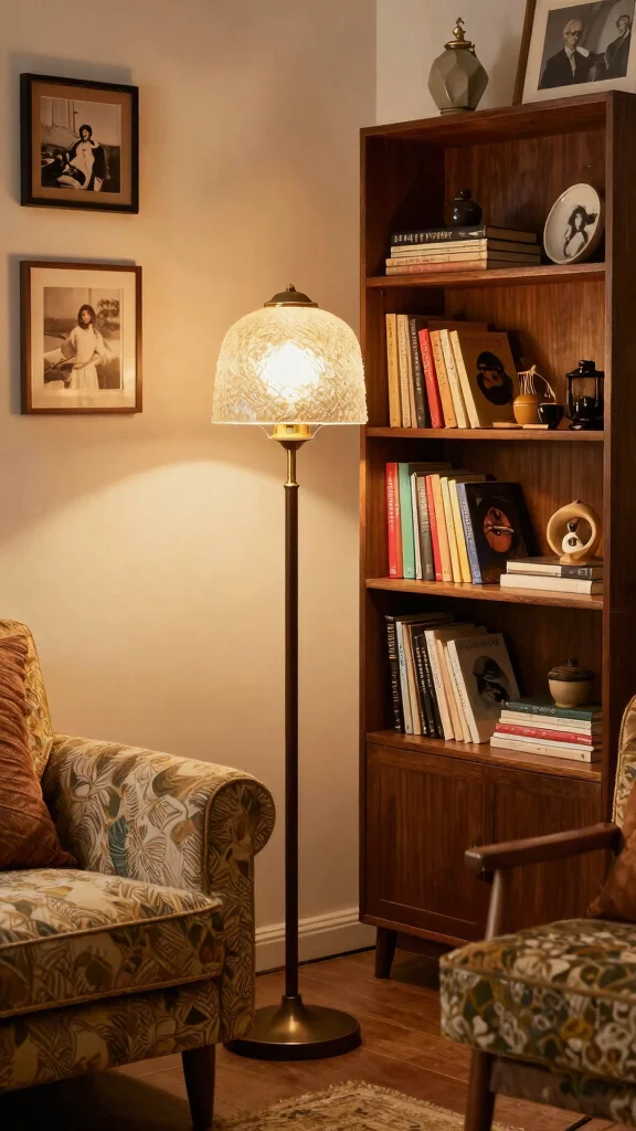 12 Mid Century Modern Floor Lamp Ideas for a Timeless and Stylish Living Room - 5. The Vintage Look 1