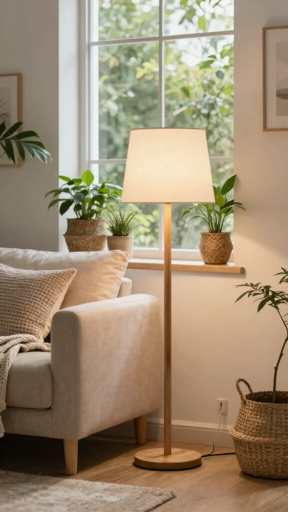 12 Mid Century Modern Floor Lamp Ideas for a Timeless and Stylish Living Room - 6. Sustainable Wood Lamps 1