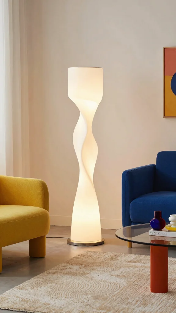 12 Mid Century Modern Floor Lamp Ideas for a Timeless and Stylish Living Room - 8. Unique Shape Designs 1
