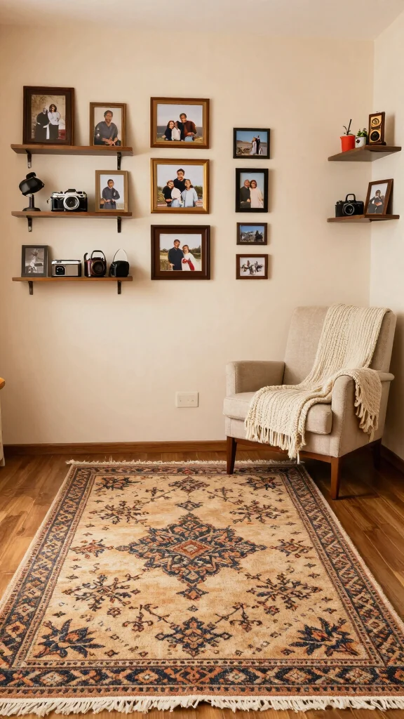 12 Moroccan Rug Living Room Ideas for Warmth, Texture, and Global Style - 12. Personal Touches 1
