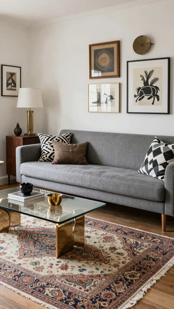 12 Moroccan Rug Living Room Ideas for Warmth, Texture, and Global Style - 5. Combining Old and New 1