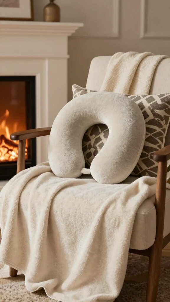 12 Neck Pillow Pattern Free Ideas for Comfortable and Easy DIY Projects - 8. Neck Pillow with Built-in Blanket 1