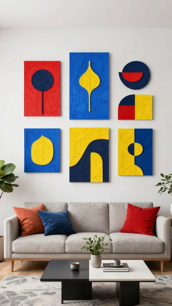 12 Paper Mache Wall Art Ideas for Creative and Lightweight DIY Decor - 3. Abstract Shapes and Designs 1