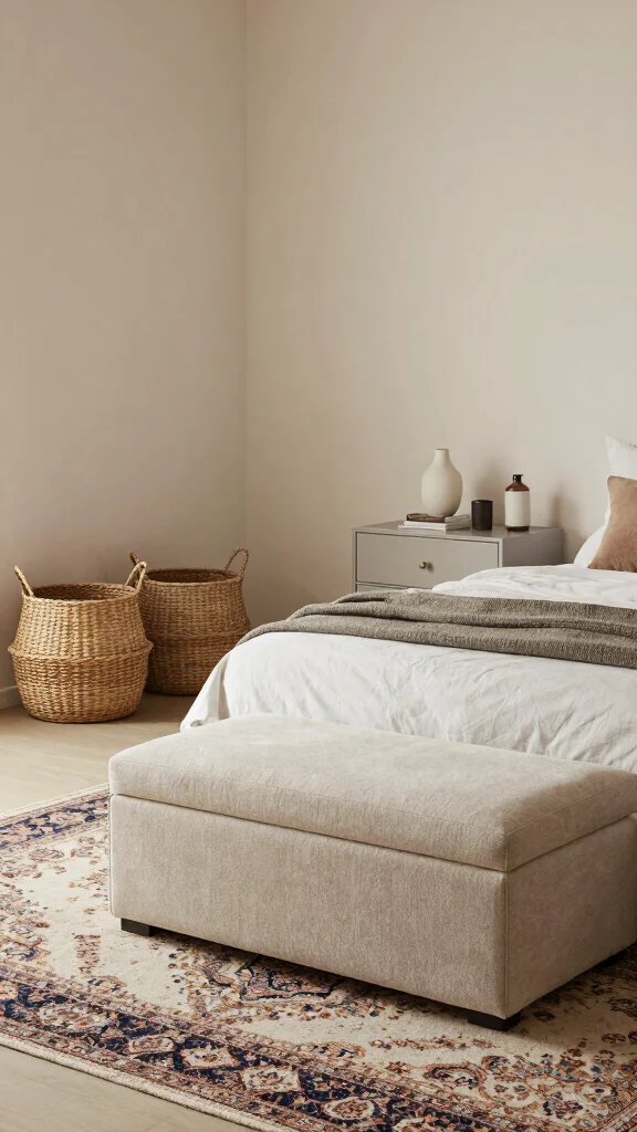 12 Persian Rug Bedroom Ideas for a Warm and Luxurious Retreat - 10. Functional Decor 1