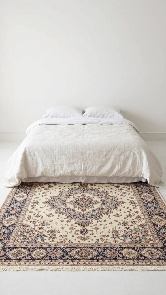 12 Persian Rug Bedroom Ideas for a Warm and Luxurious Retreat - 9. Choosing the Right Size 1