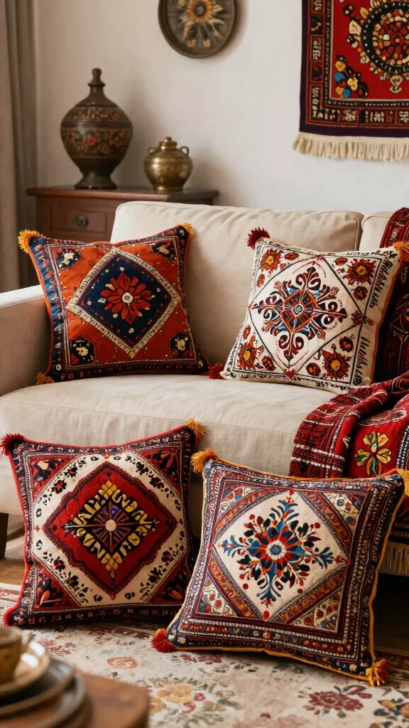 12 Pillow Covers Pattern Ideas for Beautiful and Creative DIY Decor - 6. Cultural Inspirations 1