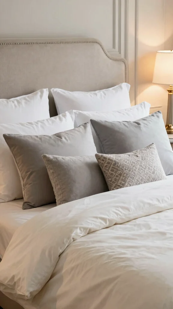 12 Pillow Placement on Bed Ideas for a Hotel-Inspired Bedroom Look - 1. The Classic Stack 1