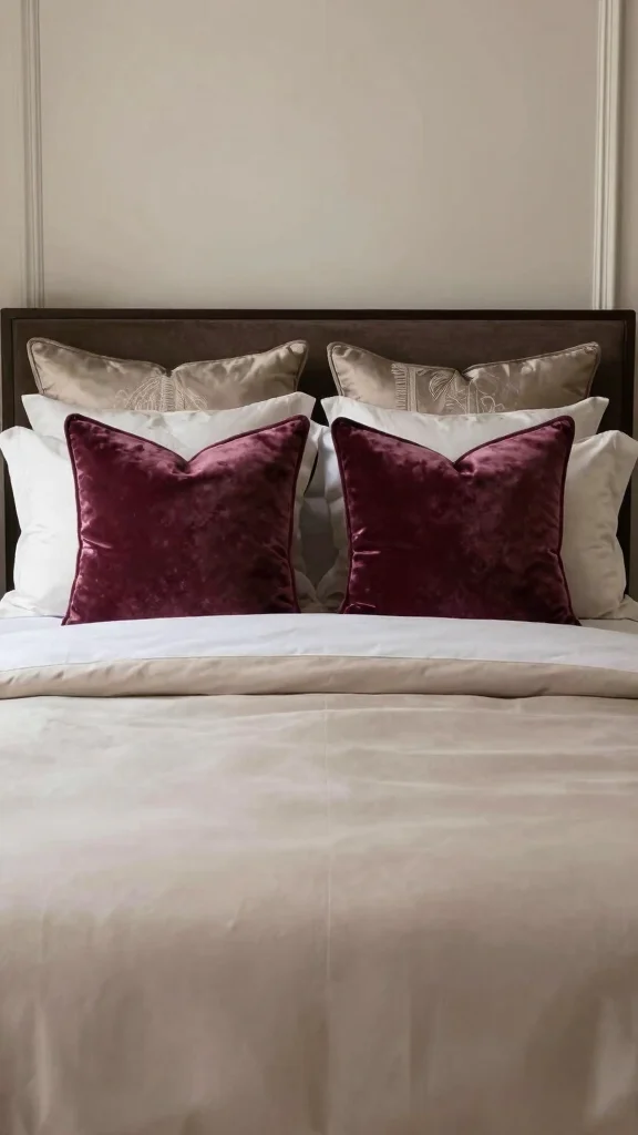 12 Pillow Placement on Bed Ideas for a Hotel-Inspired Bedroom Look - 10. Hotel-Style Bolster Pillows 1