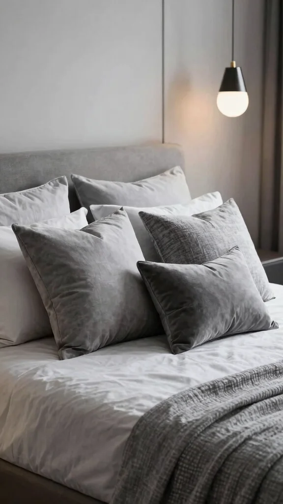 12 Pillow Placement on Bed Ideas for a Hotel-Inspired Bedroom Look - 5. Asymmetrical Arrangement 1